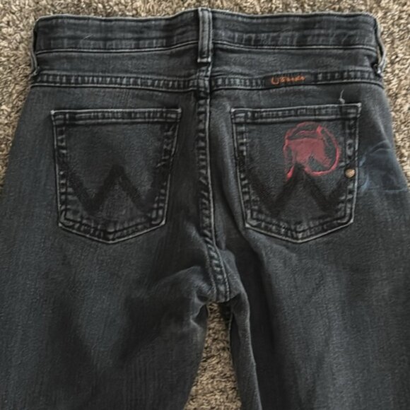 Wrangler Q-Baby 5/6 x 30 Black Straight Leg Jeans - Picture 8 of 11